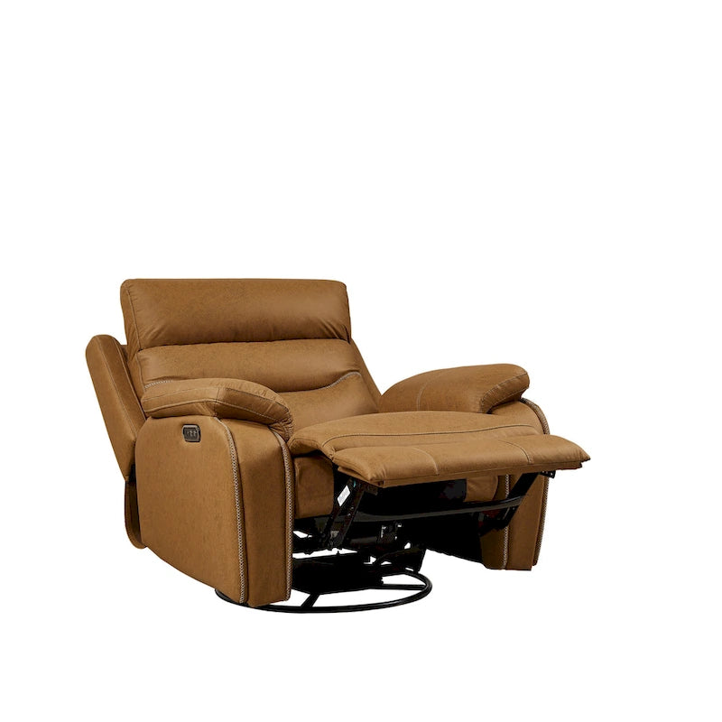Fauteuil inclinable, pivotant et à bascule à deux moteurs OKIN avec position infinie, appui-tête électrique et chargement USB