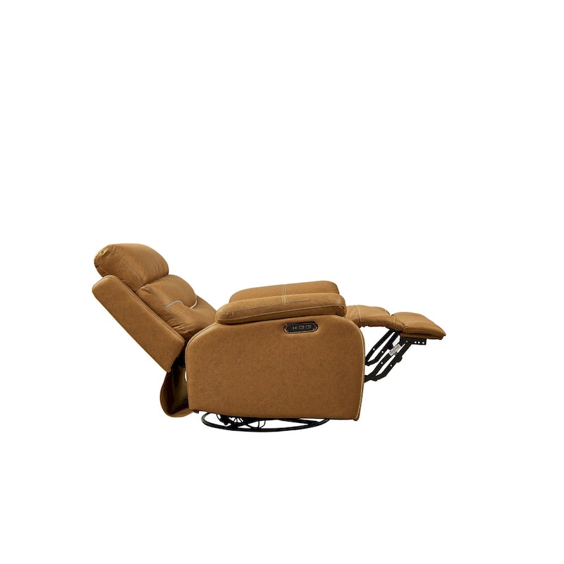 Fauteuil inclinable, pivotant et à bascule à deux moteurs OKIN avec position infinie, appui-tête électrique et chargement USB