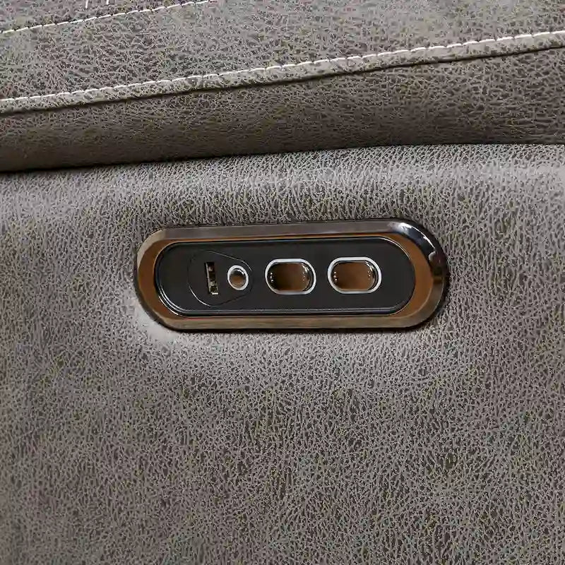 Fauteuil inclinable, pivotant et à bascule à deux moteurs OKIN avec position infinie, appui-tête électrique et chargement USB