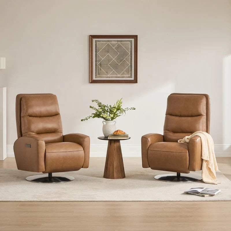 Fauteuil de relaxation inclinable pivotant motorisé avec double moteur