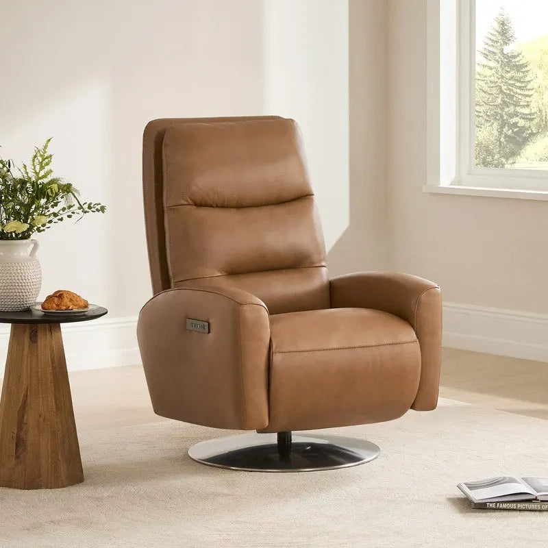 Fauteuil de relaxation inclinable pivotant motorisé avec double moteur