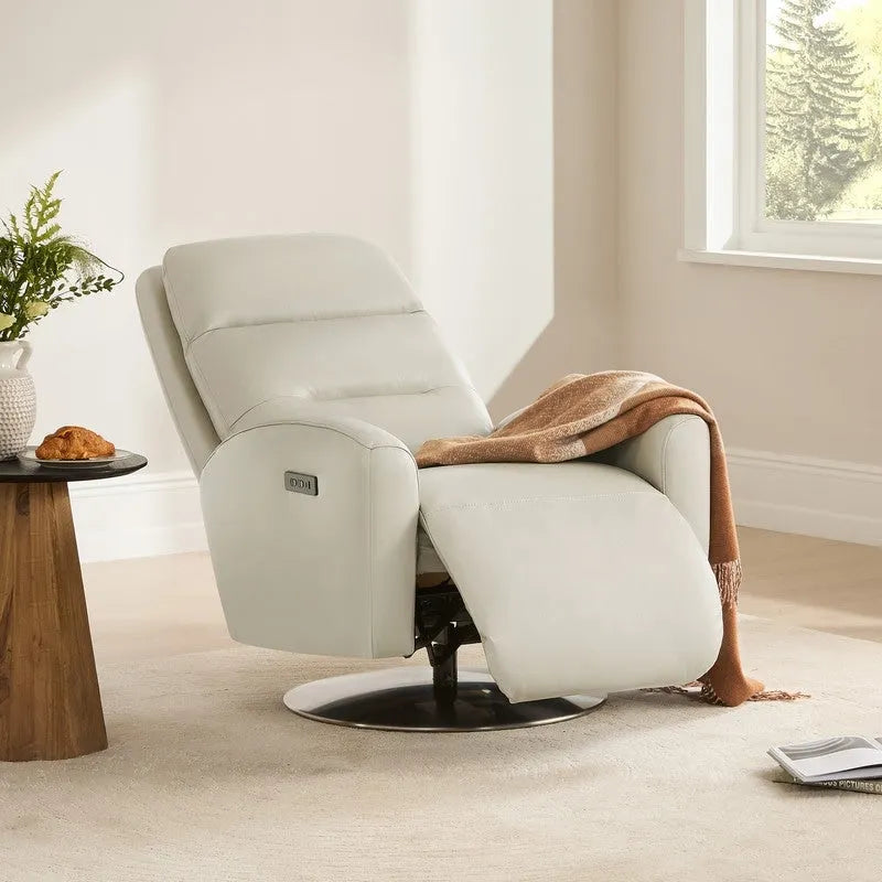 Fauteuil de relaxation inclinable pivotant motorisé avec double moteur