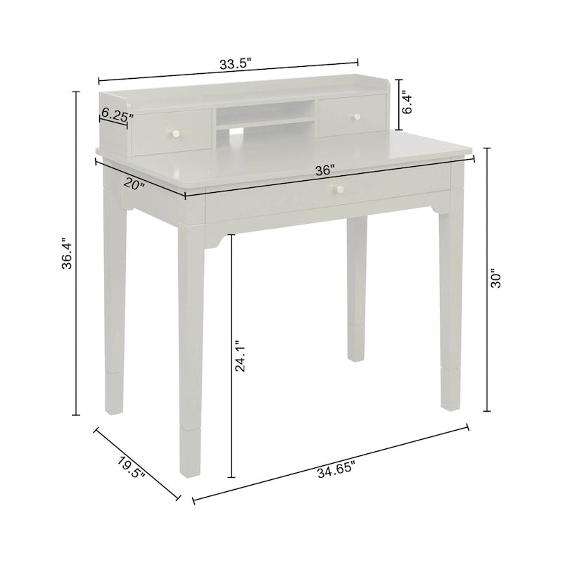 Bureau Keaton avec huche
