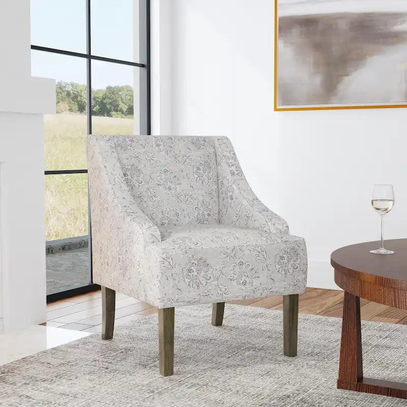 Fauteuil rembourré Holman à accoudoirs arrondis