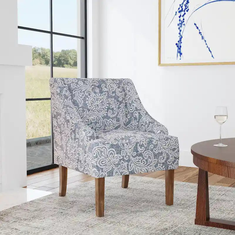 Fauteuil rembourré Holman à accoudoirs arrondis