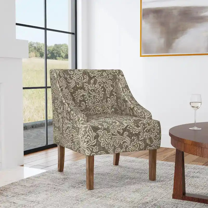 Fauteuil rembourré Holman à accoudoirs arrondis