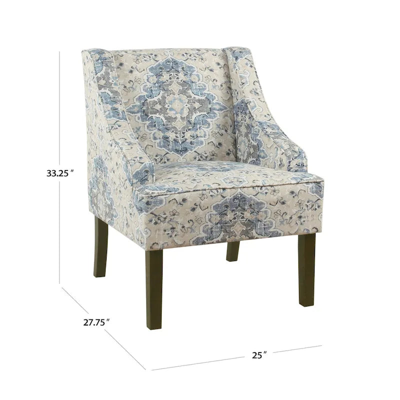 Fauteuil rembourré Holman à accoudoirs arrondis