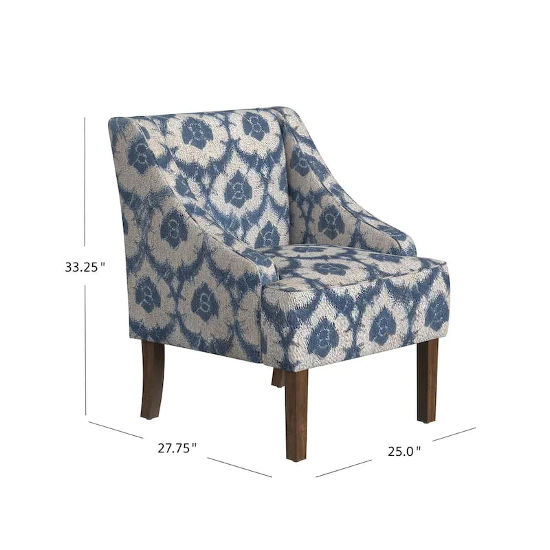 Fauteuil rembourré Holman à accoudoirs arrondis