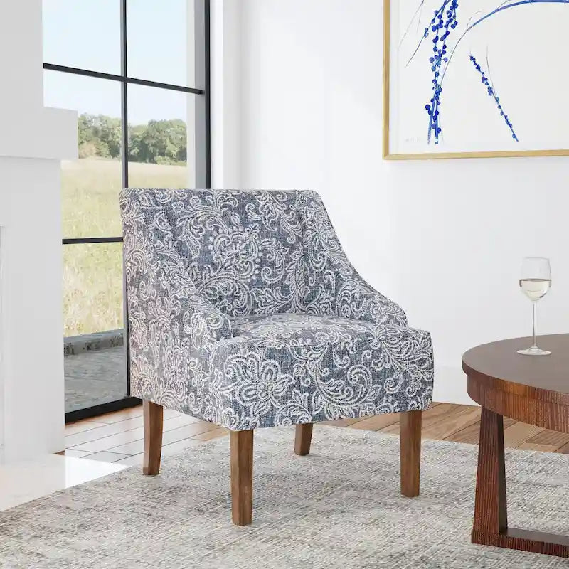 Fauteuil rembourré Holman à accoudoirs arrondis