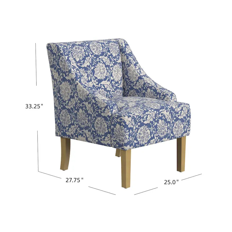 Fauteuil rembourré Holman à accoudoirs arrondis