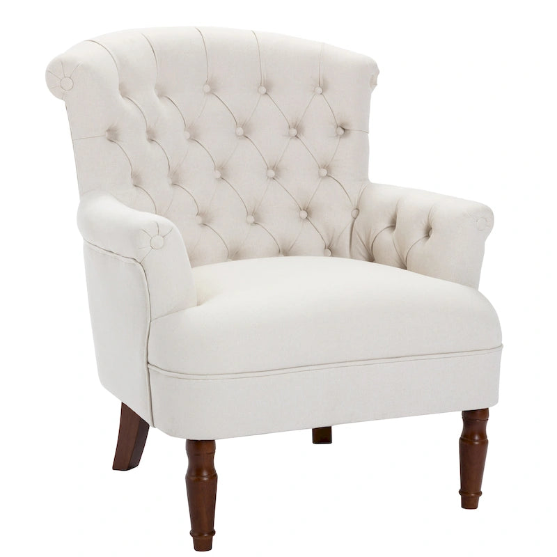 Fauteuil club surdimensionné en tissu touffeté Sidmouth