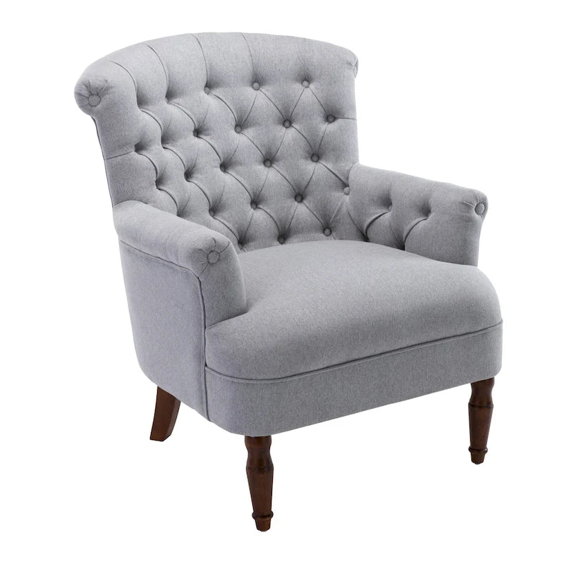 Fauteuil club surdimensionné en tissu touffeté Sidmouth