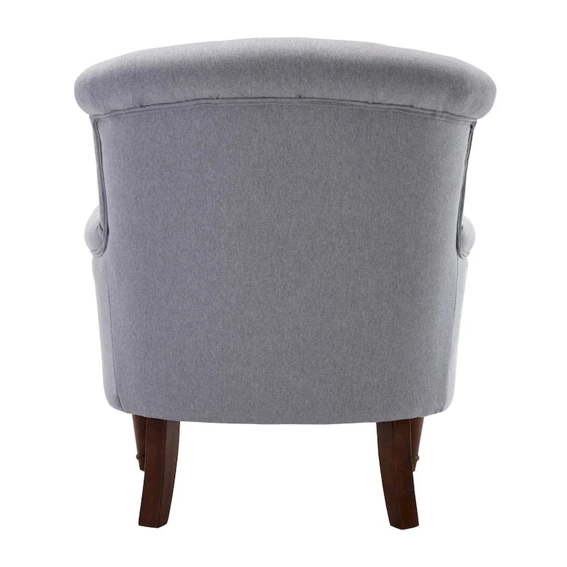 Fauteuil club surdimensionné en tissu touffeté Sidmouth