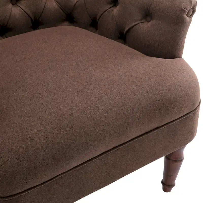 Fauteuil club surdimensionné en tissu touffeté Sidmouth