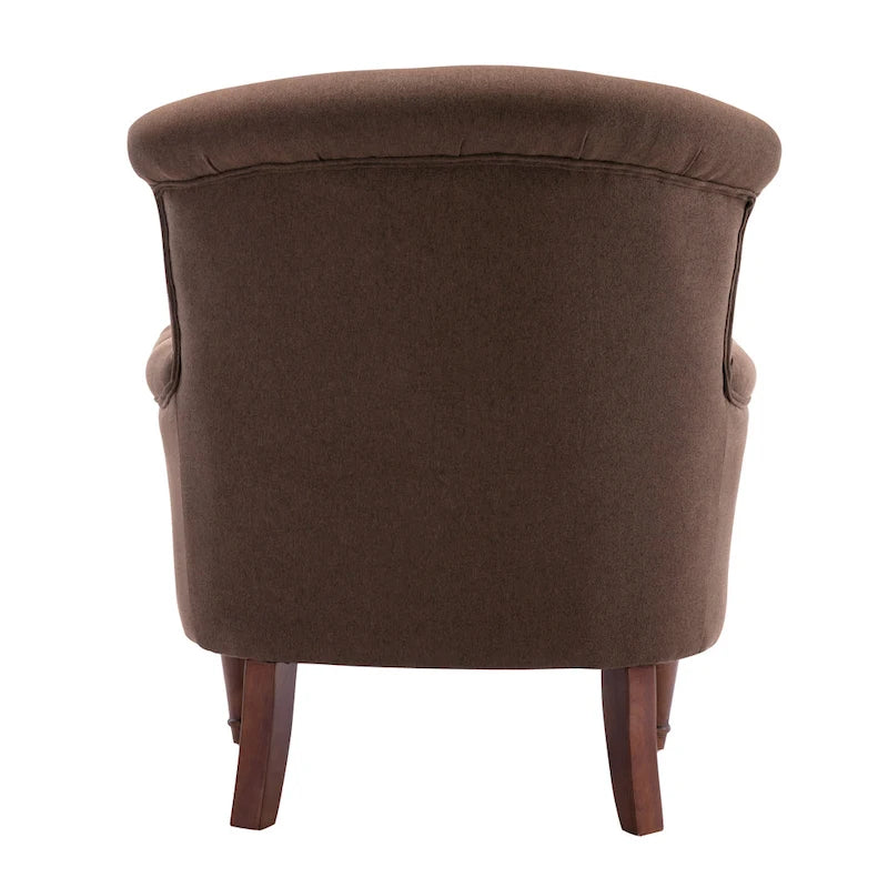 Fauteuil club surdimensionné en tissu touffeté Sidmouth