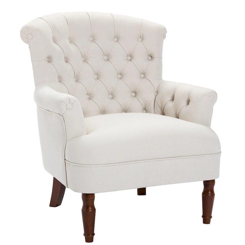 Fauteuil club surdimensionné en tissu touffeté Sidmouth