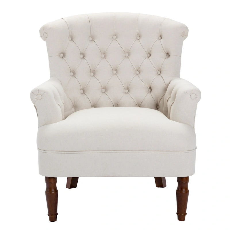 Fauteuil club surdimensionné en tissu touffeté Sidmouth