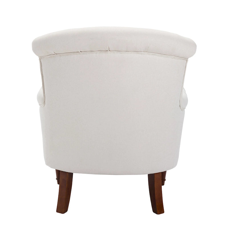 Fauteuil club surdimensionné en tissu touffeté Sidmouth