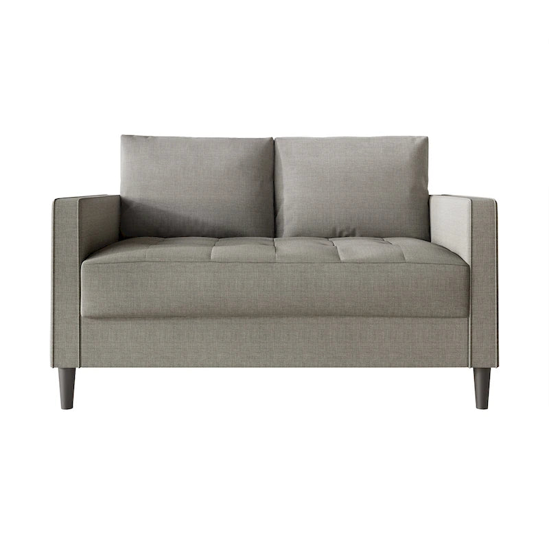 Causeuse contemporaine minimaliste en lin