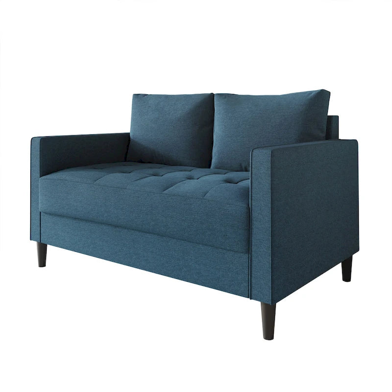 Causeuse contemporaine minimaliste en lin