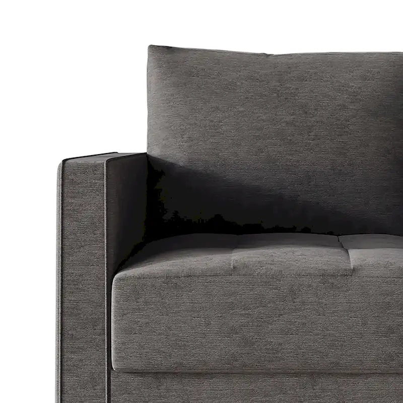 Causeuse contemporaine minimaliste en lin