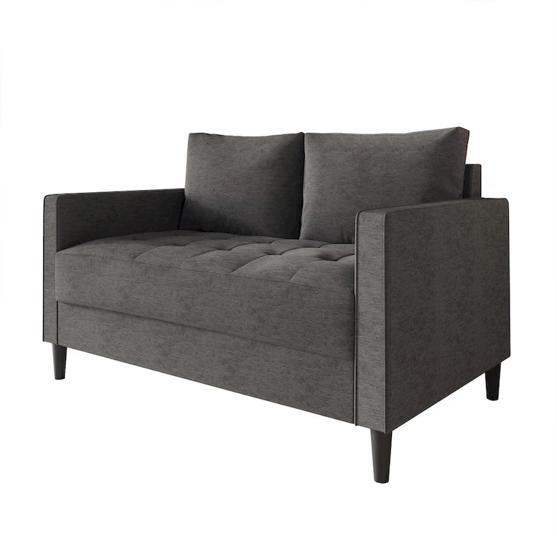 Causeuse contemporaine minimaliste en lin