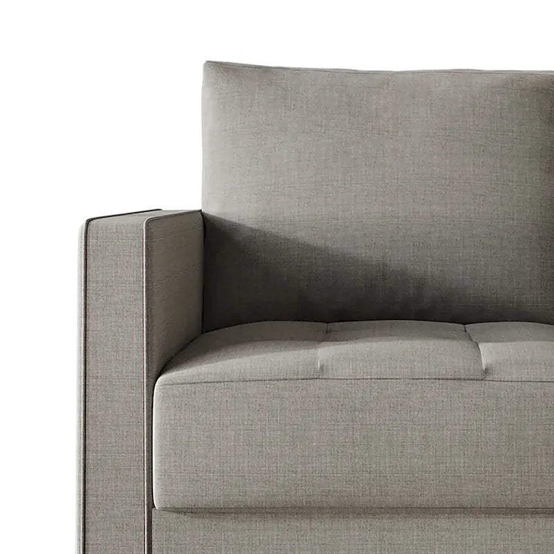 Causeuse contemporaine minimaliste en lin