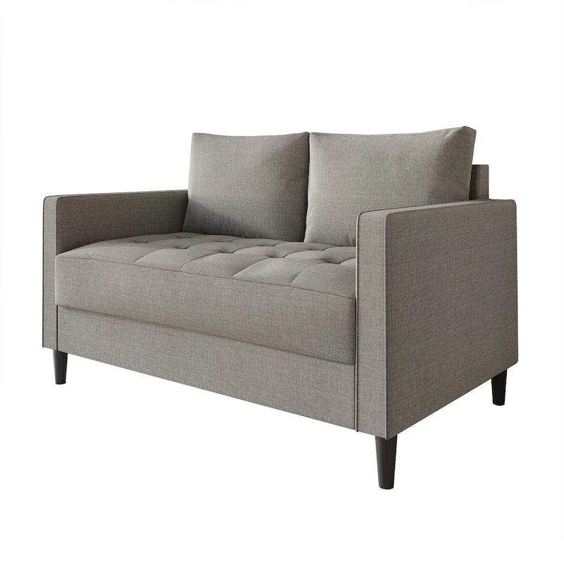 Causeuse contemporaine minimaliste en lin