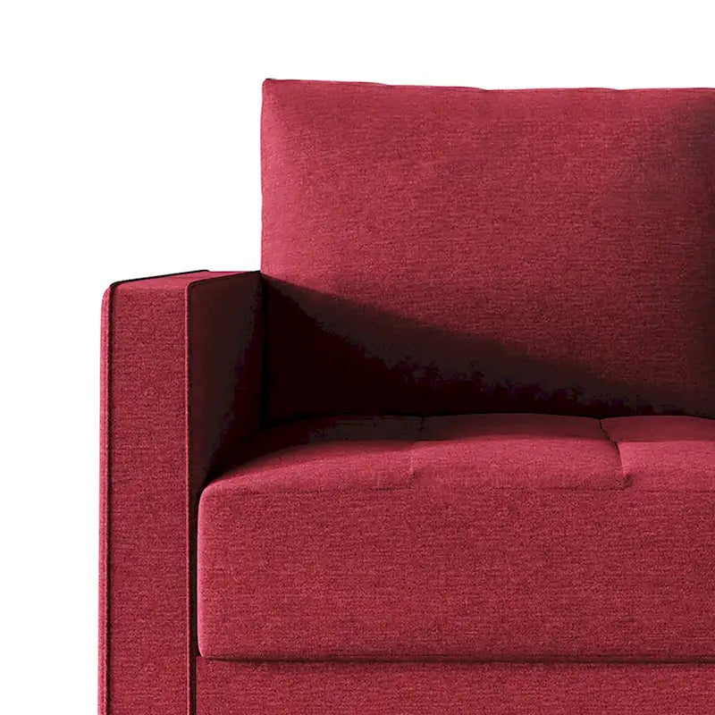 Causeuse contemporaine minimaliste en lin