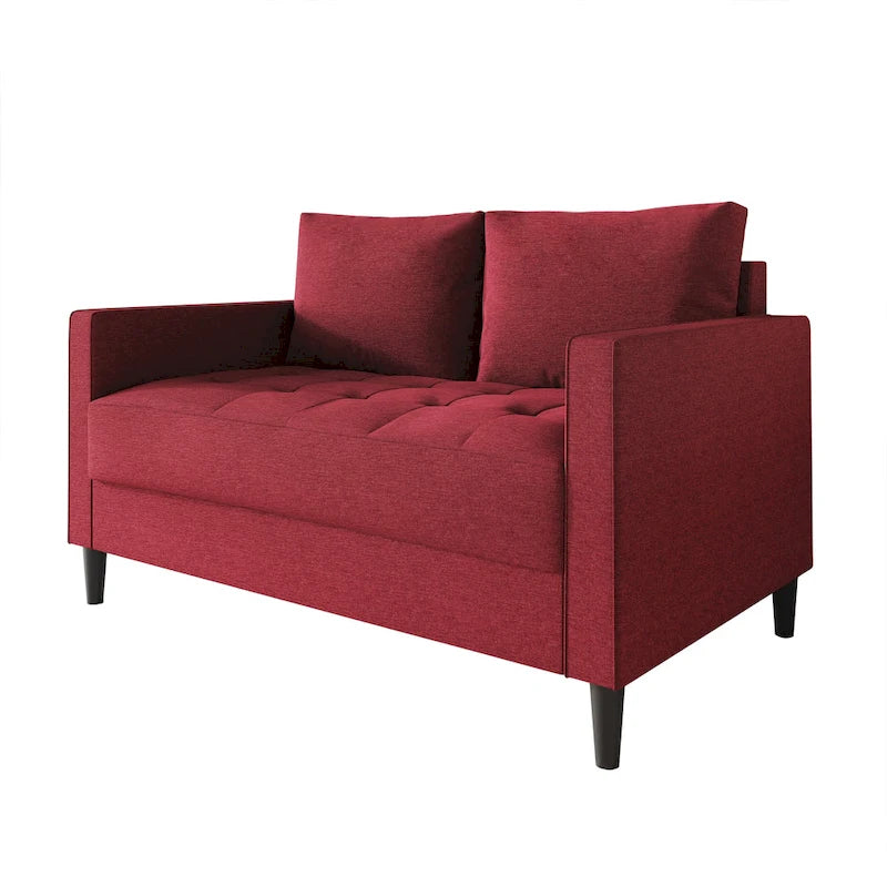 Causeuse contemporaine minimaliste en lin