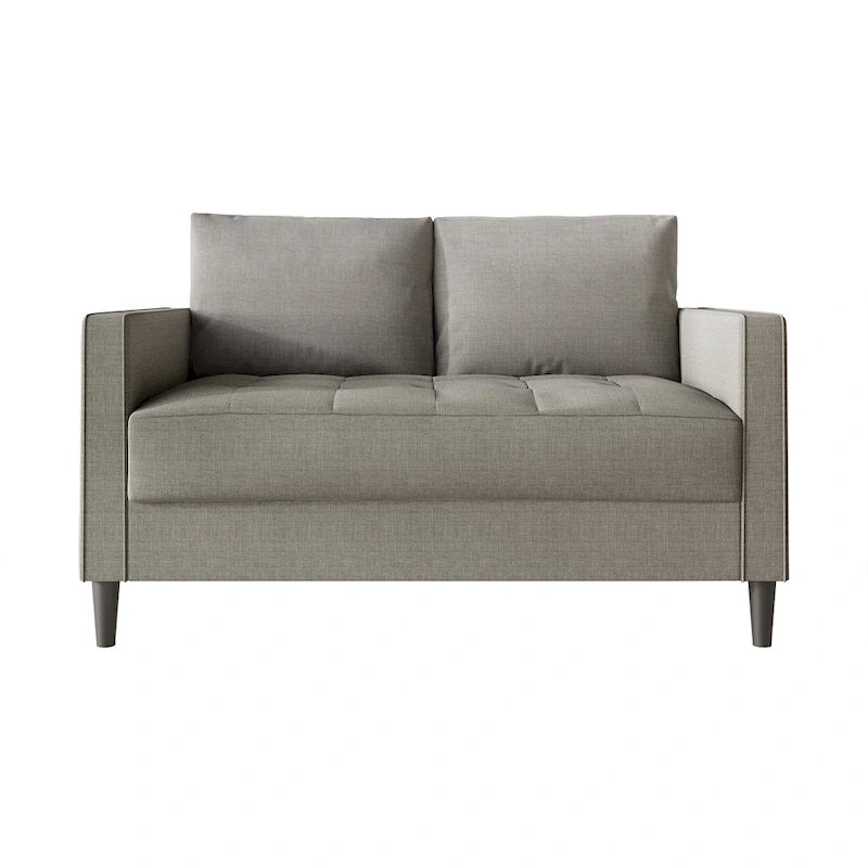 Causeuse contemporaine minimaliste en lin