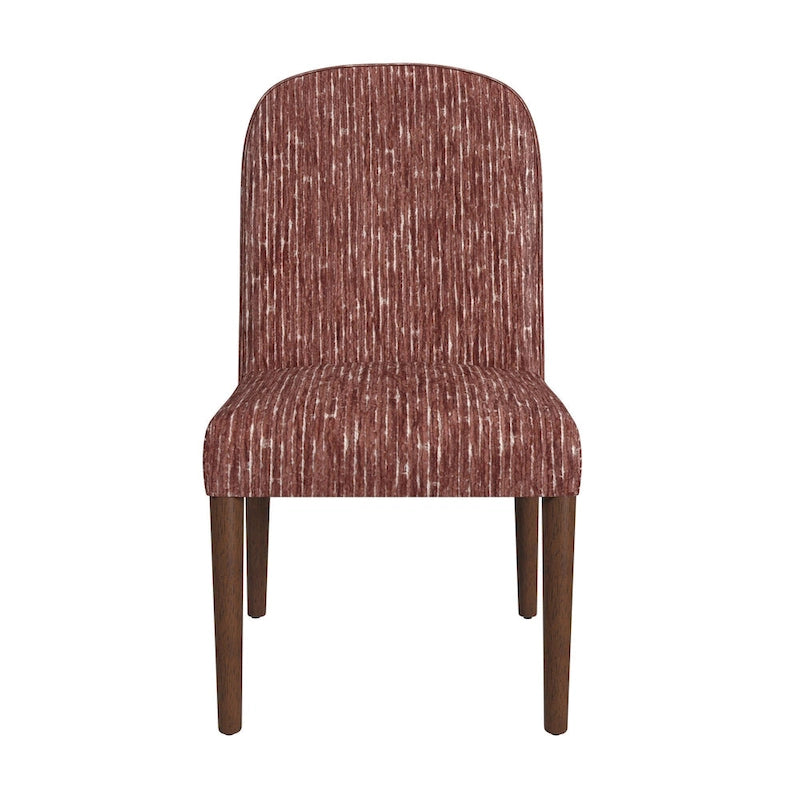 Chaise de salle à manger tapissée à dossier arrondi - Unité