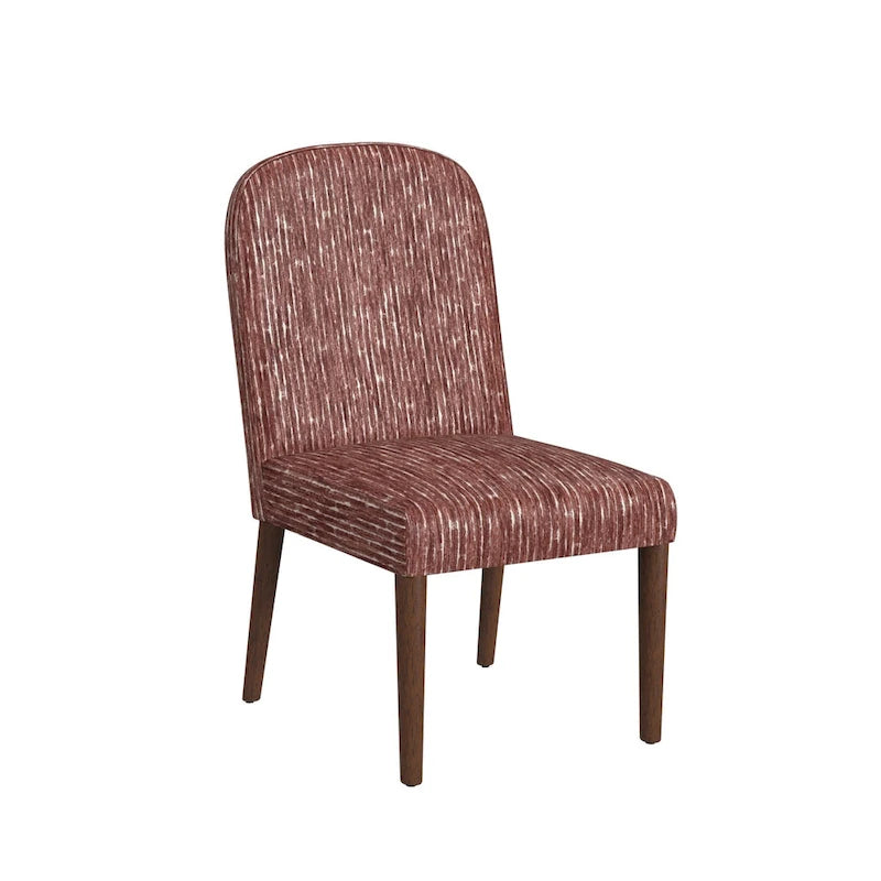 Chaise de salle à manger tapissée à dossier arrondi - Unité