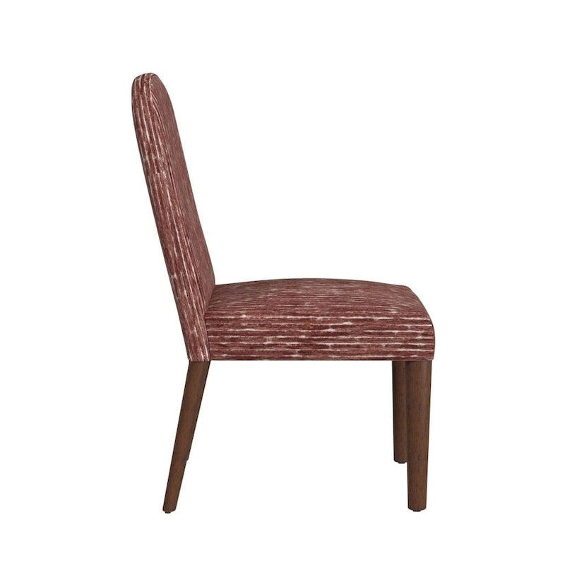 Chaise de salle à manger tapissée à dossier arrondi - Unité