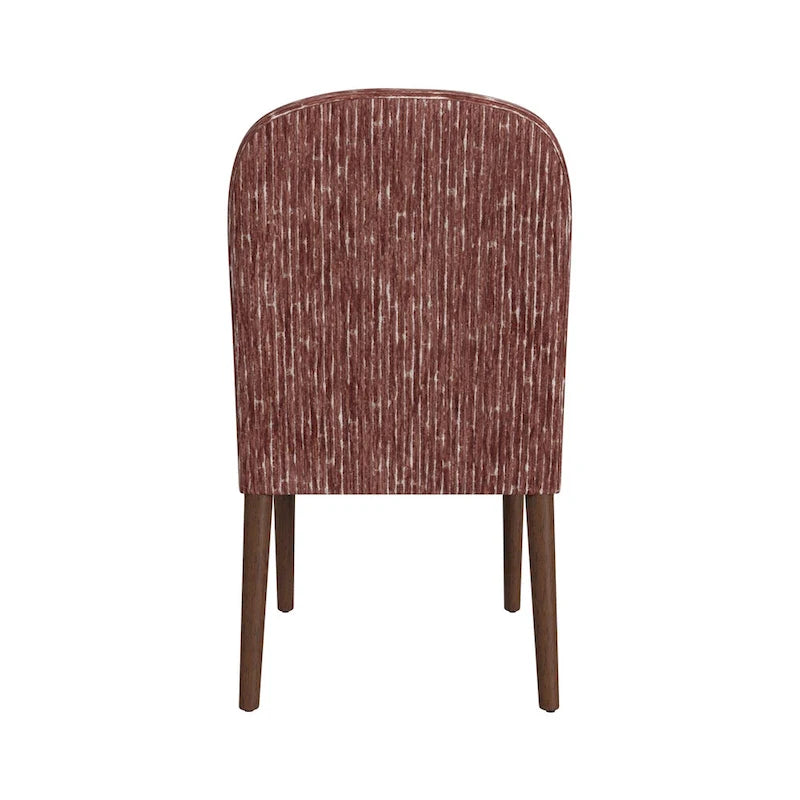 Chaise de salle à manger tapissée à dossier arrondi - Unité