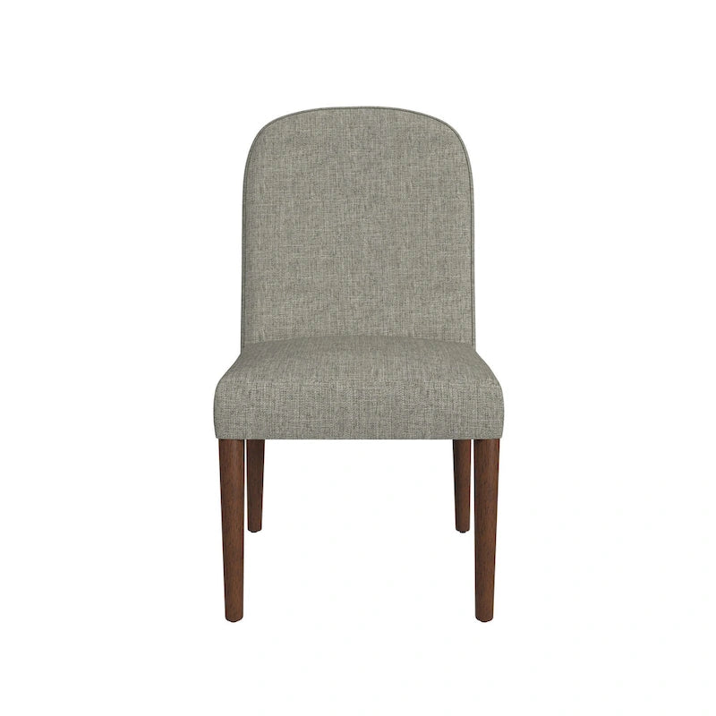 Chaise de salle à manger tapissée à dossier arrondi - Unité