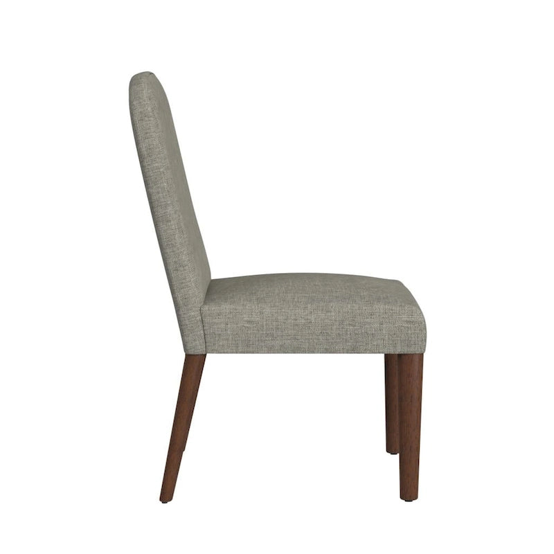 Chaise de salle à manger tapissée à dossier arrondi - Unité