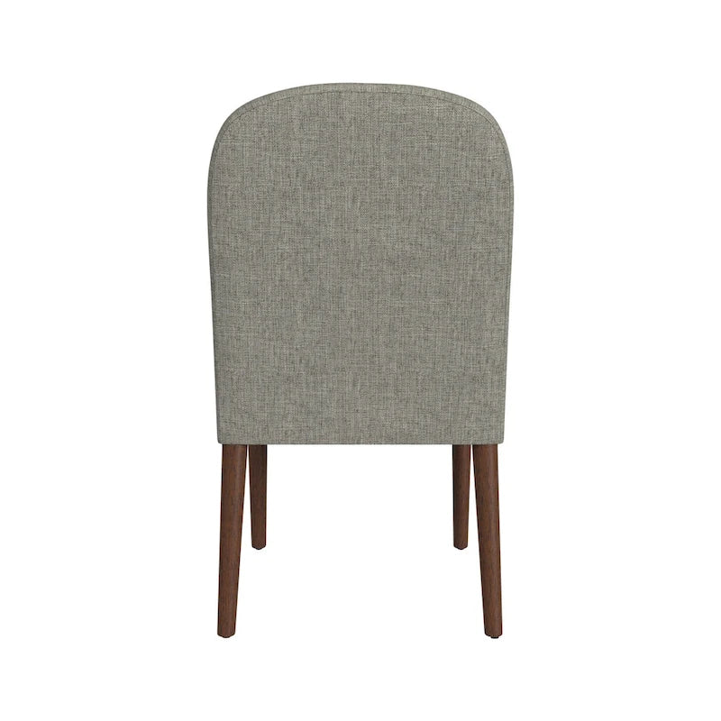 Chaise de salle à manger tapissée à dossier arrondi - Unité