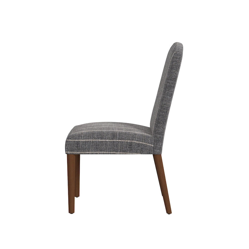 Chaise de salle à manger tapissée à dossier arrondi - Unité
