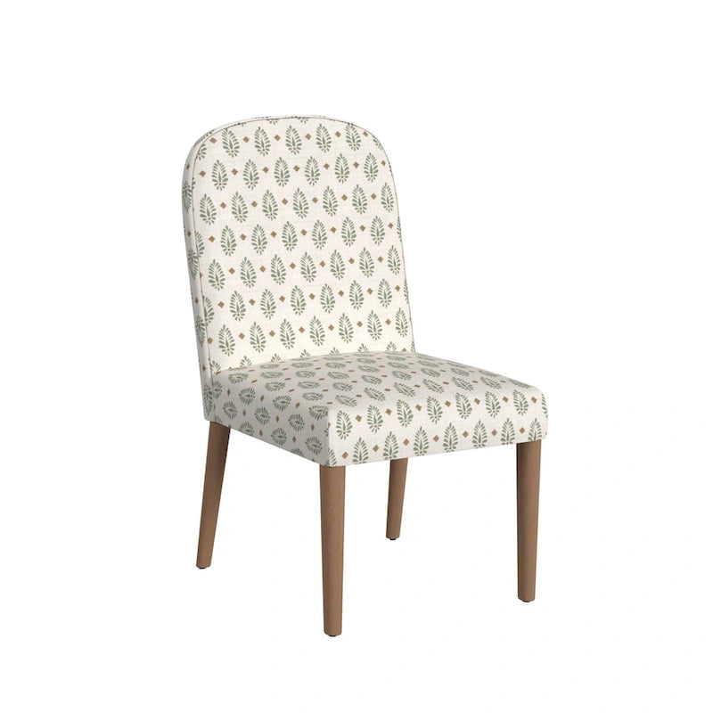 Chaise de salle à manger tapissée à dossier arrondi - Unité