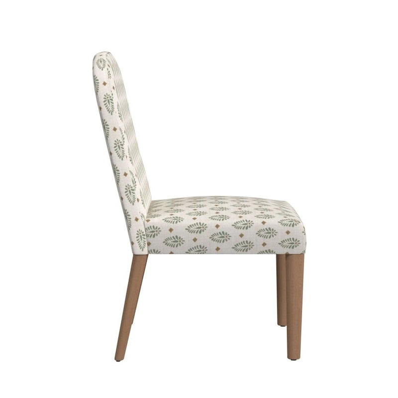 Chaise de salle à manger tapissée à dossier arrondi - Unité