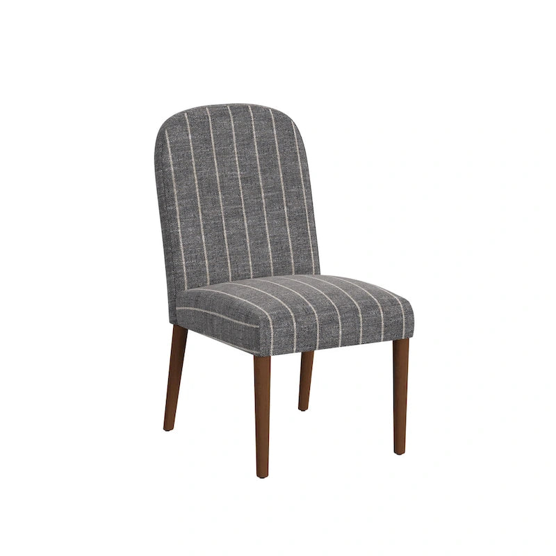 Chaise de salle à manger tapissée à dossier arrondi - Unité