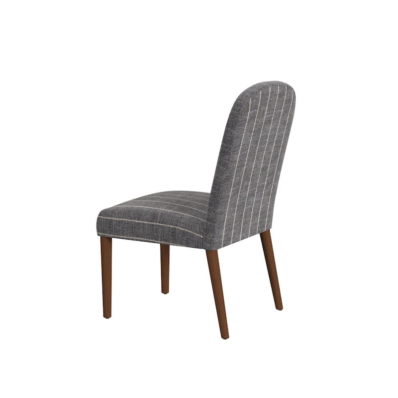 Chaise de salle à manger tapissée à dossier arrondi - Unité