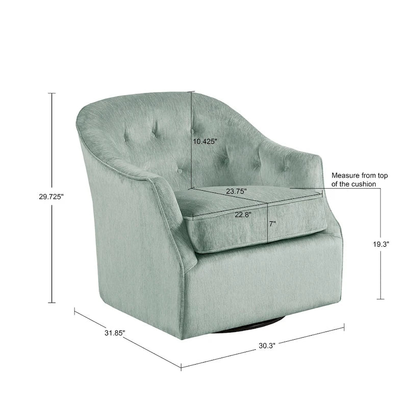 Fauteuil pivotant à 360 degrés Madison Park Gayla