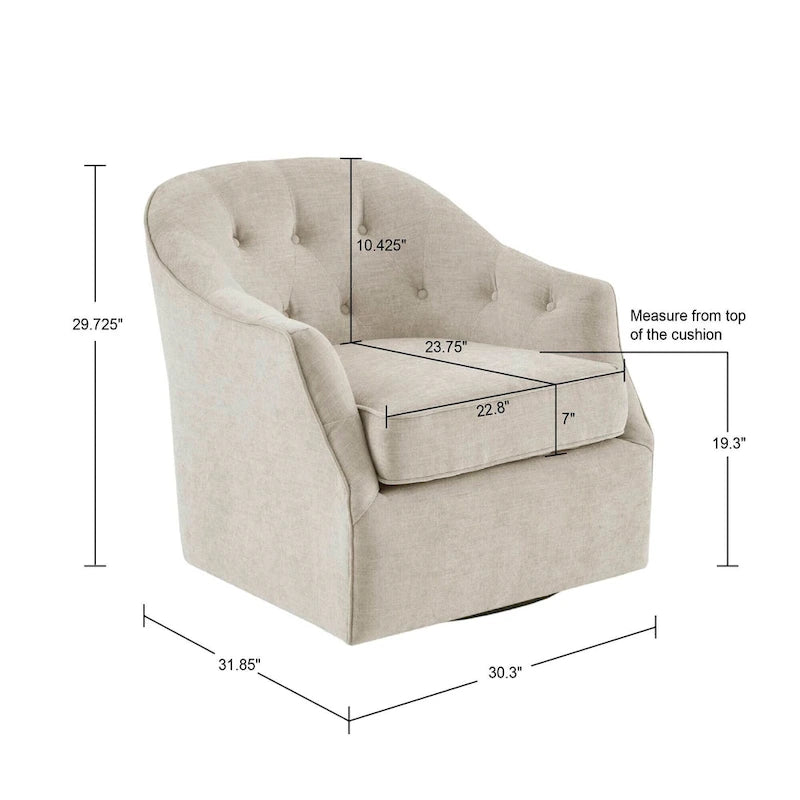Fauteuil pivotant à 360 degrés Madison Park Gayla