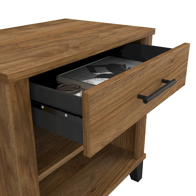 Commode à 6 tiroirs et table de chevet Somerset