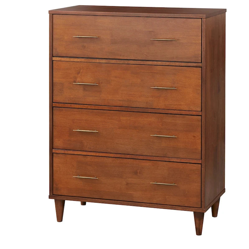 Commode 4 tiroirs Ana, style Mid-Century Modern
