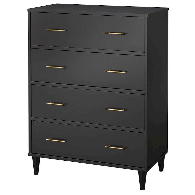 Commode 4 tiroirs Ana, style Mid-Century Modern