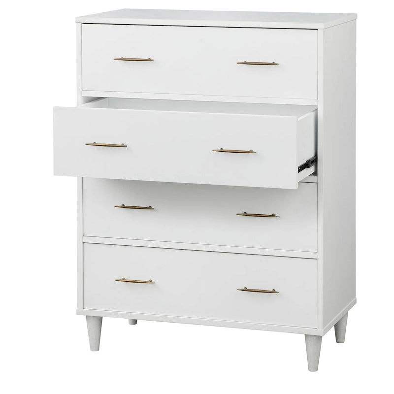 Commode 4 tiroirs Ana, style Mid-Century Modern