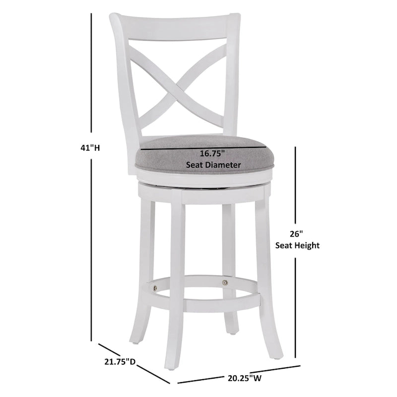 Tabouret de comptoir pivotant Barrett